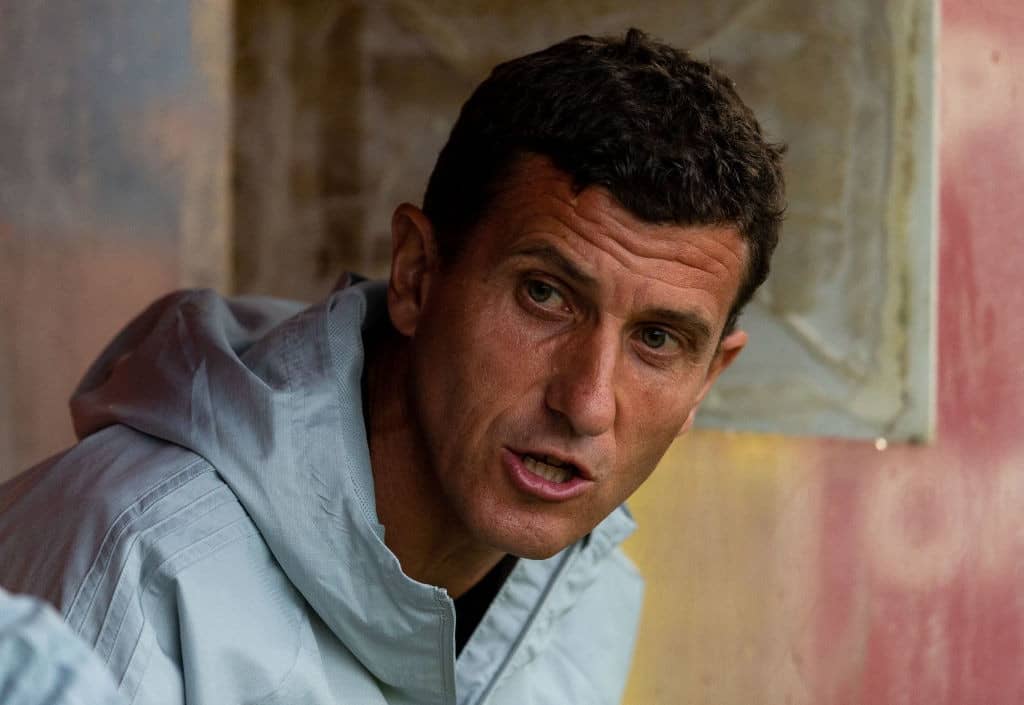 STEVENAGE, ENGLAND - JULY 27: Watford manager Javi Gracia speaks during the pre-season friendly match between Stevenage and Watford at The Lamex Stadium on July 27, 2018 in Stevenage, England. (Photo by Paul Harding/Getty Images)