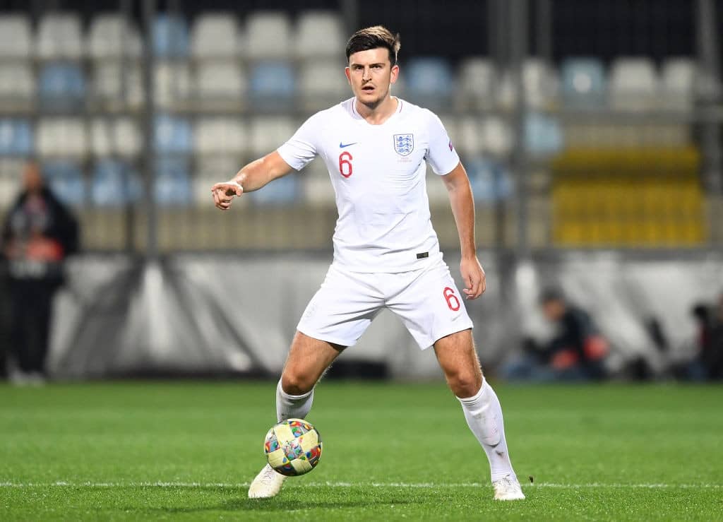 RIJEKA, CROATIA - OCTOBER 12: Harry Maguire of England in action during the UEFA Nations League A group four match between Croatia and England at on October 12, 2018 in Rijeka, Croatia. (Photo by Michael Regan/Getty Images)