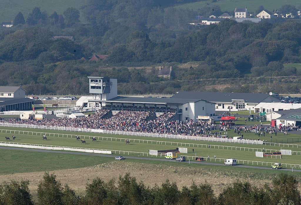 TRIMSARAN, WALES - OCTOBER 09: A general view of Ffos Las racecourse on October 10, 2010 in Trimsaran, Wales. (Photo by Alan Crowhurst/ Getty Images)