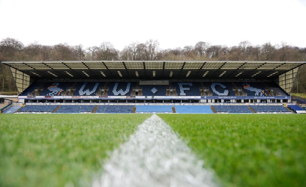 HIGH WYCOMBE, ENGLAND - APRIL 12: General view inside the stadium prior to the Premier League 2 match between Reading U23 and Aston Villa U23 at Adams Park on April 12, 2019 in High Wycombe, England. (Photo by Alex Burstow/Getty Images)