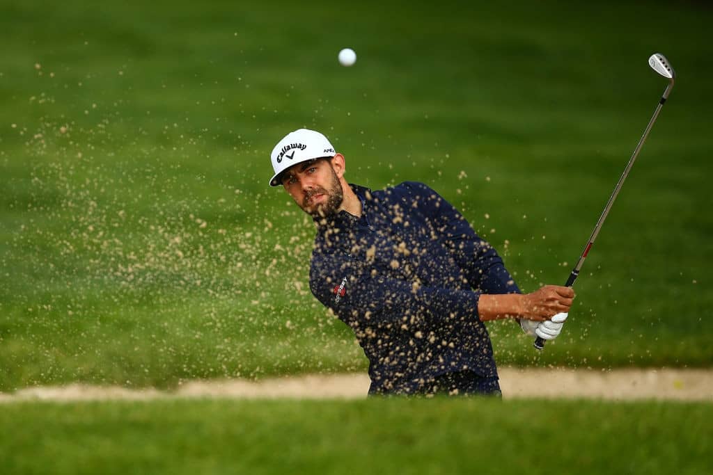 HAMILTON, ONTARIO - JUNE 06: Erik van Rooyen of South Africa plays a shot from a bunker on the fourth hole during the first round of the RBC Canadian Open at Hamilton Golf and Country Club on June 06, 2019 in Hamilton, Canada. (Photo by Vaughn Ridley/Getty Images)