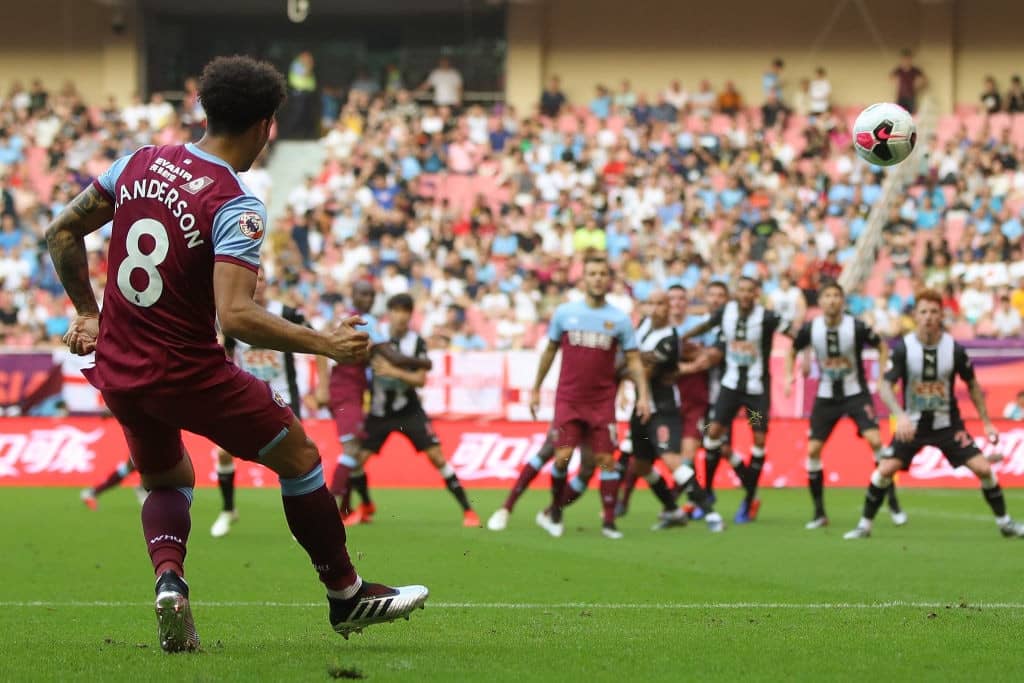 SHANGHAI, CHINA - JULY 20: Felipe Anderson of West Ham United in action during the Premier League Asia Trophy 2019 match between West Ham United and Newcastle United at Shanghai Hongkou Stadium on July 20, 2019 in Shanghai, China. (Photo by Lintao Zhang/Getty Images for Premier League)