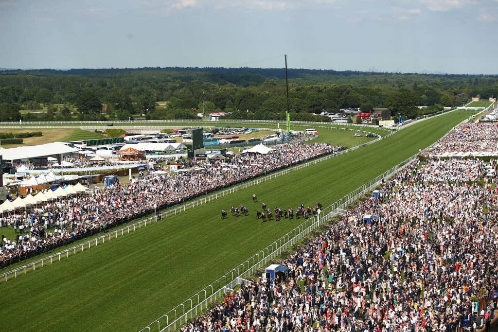 ASCOT, ENGLAND - JUNE 22: The runners and riders in The Wokingham Stakes on day five of Royal Ascot at Ascot Racecourse on June 22, 2019 in Ascot, England. (Photo by Bryn Lennon/Getty Images for Ascot Racecourse)