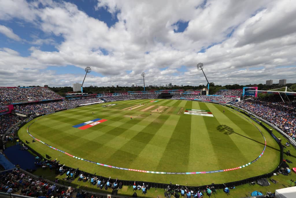 BIRMINGHAM, ENGLAND - JUNE 30: General stadium view during the Group Stage match of the ICC Cricket World Cup 2019 between England and India at Edgbaston on June 30, 2019 in Birmingham, England. (Photo by Michael Steele/Getty Images)