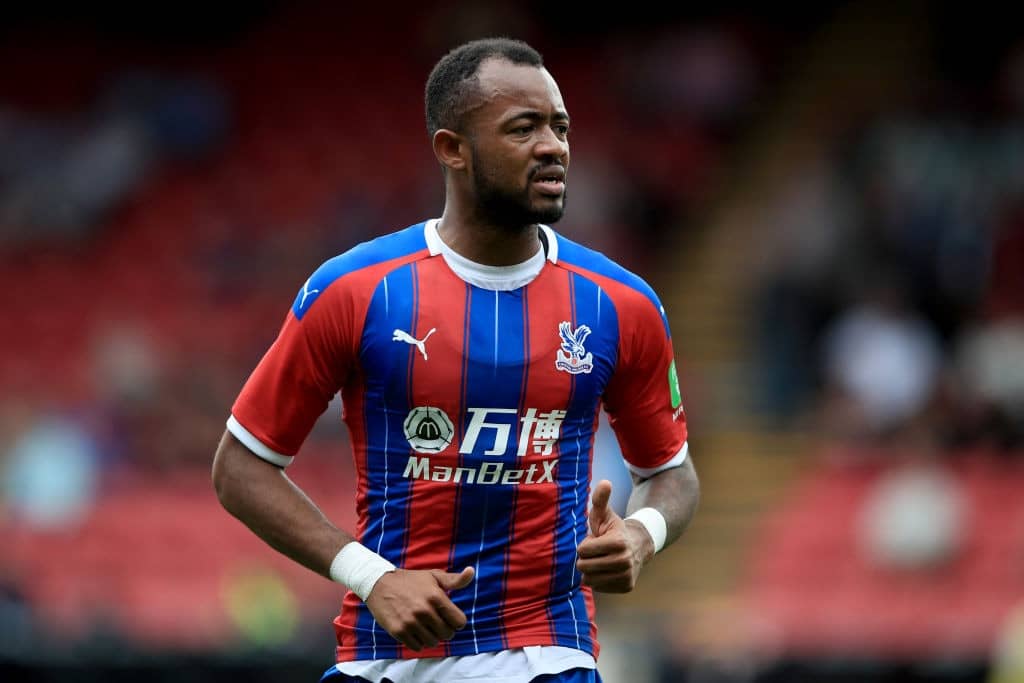 LONDON, ENGLAND - AUGUST 03: Jordan Ayew of Crystal Palace during the Pre-Season Friendly match between Crystal Palace and Hertha BSC Berlin at Selhurst Park on August 3, 2019 in London, England. (Photo by Marc Atkins/Getty Images)