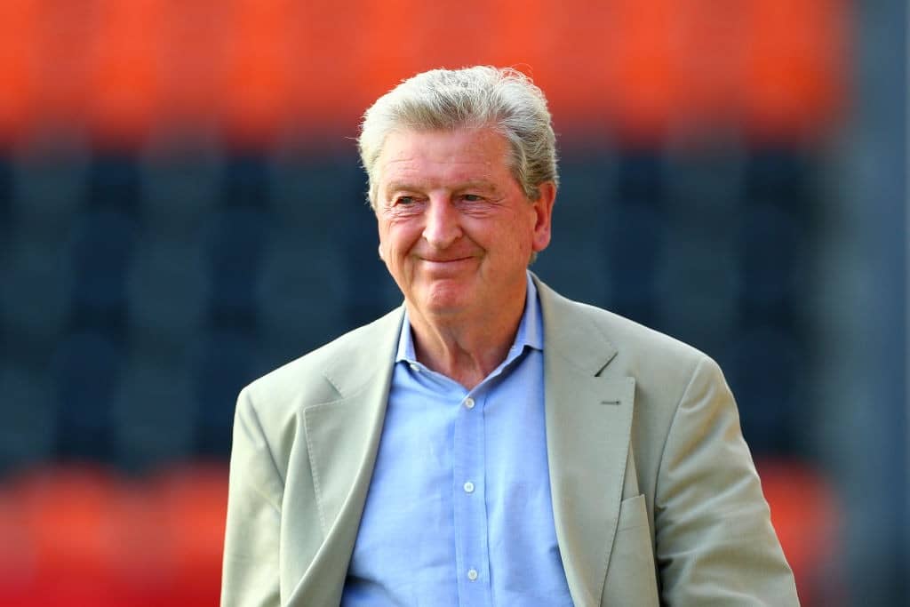 BARNET, ENGLAND - JULY 16: Roy Hodgson, manager of Crystal Palace during the Pre-Season Friendly match between Barnet and Crystal Palace at The Hive on July 16, 2019 in Barnet, England. (Photo by Jordan Mansfield/Getty Images)