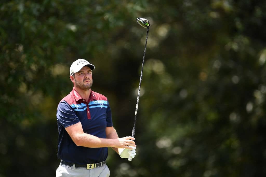MEMPHIS, TENNESSEE - JULY 26: Marc Leishman of Australia hits his tee shot on the seventh hole during the second round of the World Golf Championship-FedEx St Jude Invitational on July 26, 2019 in Memphis, Tennessee. (Photo by Stacy Revere/Getty Images)