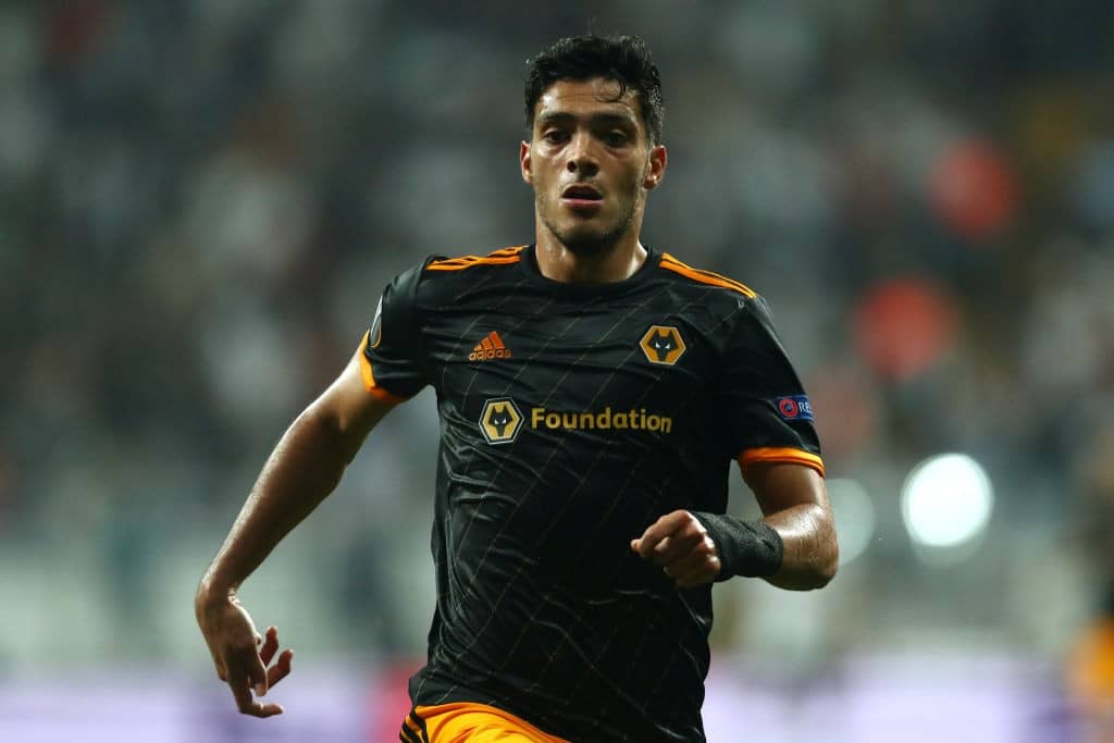 ISTANBUL, TURKEY - OCTOBER 03: Raul Jimenez of Wolves in action during the UEFA Europa League group K match between Besiktas and Wolverhampton Wanderers at Vodafone Park on October 03, 2019 in Istanbul, Turkey. (Photo by Dean Mouhtaropoulos/Getty Images)