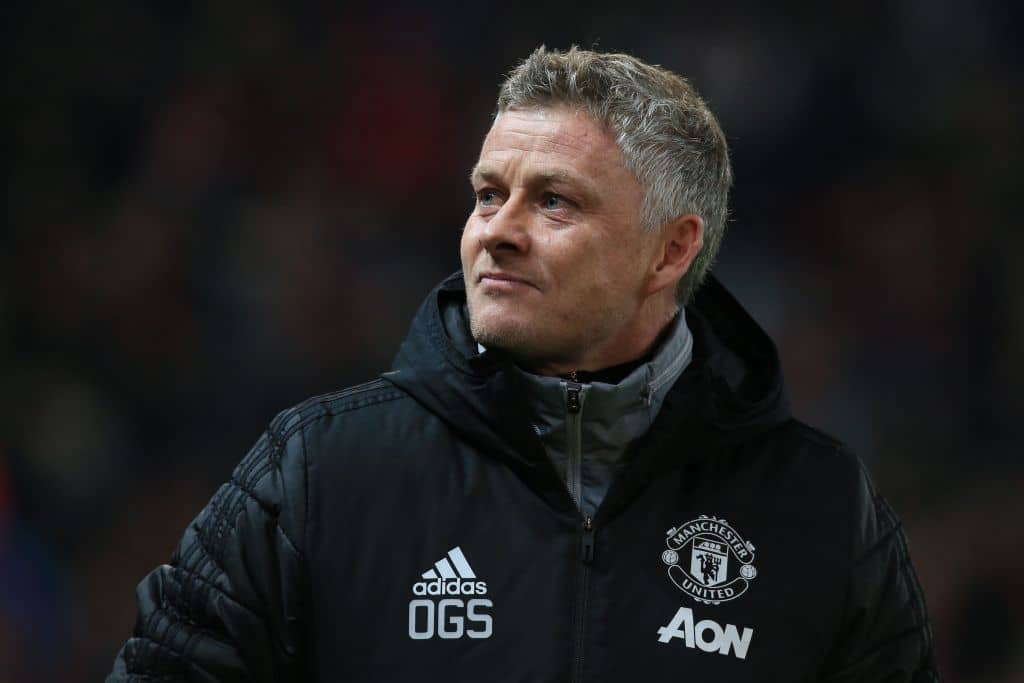 Manchester United's Norwegian manager Ole Gunnar Solskjaer arrives for the UEFA Europa League group L football match between Manchester United and AZ Almaar at Old Trafford in Manchester, north west England, on December 12, 2019. (Photo by Lindsey Parnaby / AFP) / The erroneous mention appearing in the metadata of this photo by Lindsey Parnaby has been modified in AFP systems in the following manner: REMOVING RESTRICTIONS Please immediately remove the erroneous mention from all your online services and delete it (them) from your servers. If you have been authorized by AFP to distribute it (them) to third parties, please ensure that the same actions are carried out by them. Failure to promptly comply with these instructions will entail liability on your part for any continued or post notification usage. Therefore we thank you very much for all your attention and prompt action. We are sorry for the inconvenience this notification may cause and remain at your disposal for any further information you may require. (Photo by LINDSEY PARNABY/AFP via Getty Images)