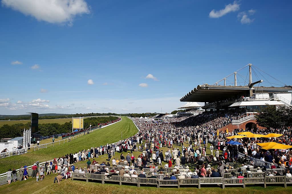 CHICHESTER, ENGLAND - AUGUST 01: General views on day five of the Qatar Goodwood Festival at Goodwood Racecourse on August 1, 2015 in Chichester, England. (Photo by Tristan Fewings/Getty Images for Qatar Goodwood Festival)