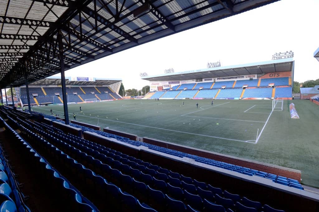 KILMARNOCK, SCOTLAND - JULY 18: The view from the main stand at Kilmarnock Football Club on July 18, 2017 in Kilmarnock, Scotland. (Photo by Christian Cooksey/Getty Images)