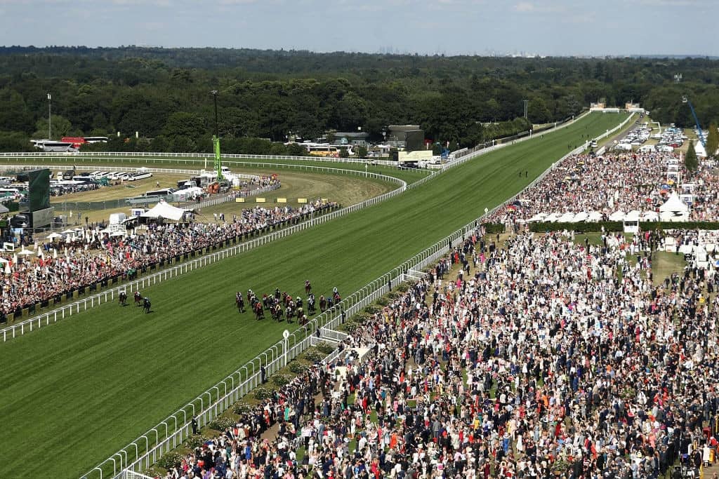 ASCOT, ENGLAND - JUNE 21: A general view of The Britannia Stakes on day 3 of Royal Ascot at Ascot Racecourse on June 21, 2018 in Ascot, England. (Photo by Bryn Lennon/Getty Images)